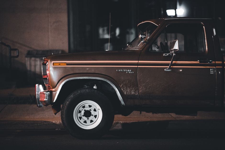 Pickup truck parked outdoors