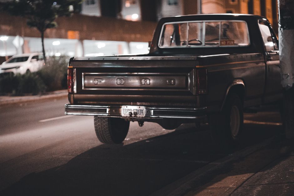 Pickup truck parked outdoors