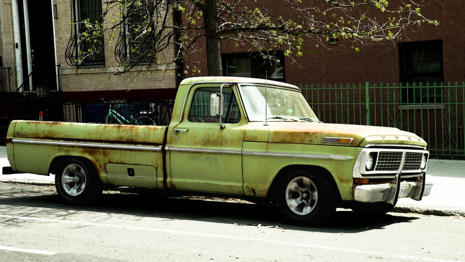Pickup truck parked outdoors