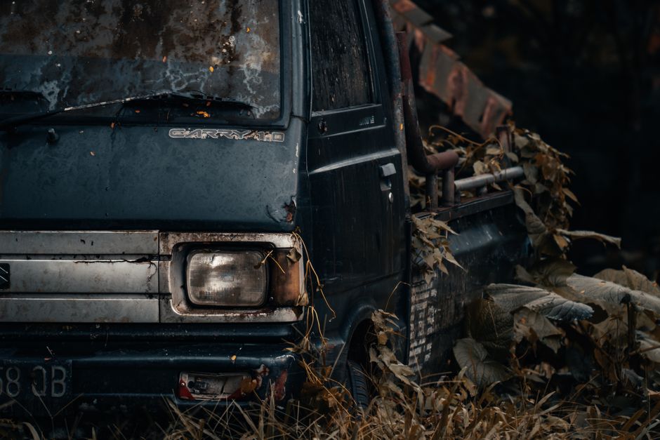 Pickup truck parked outdoors